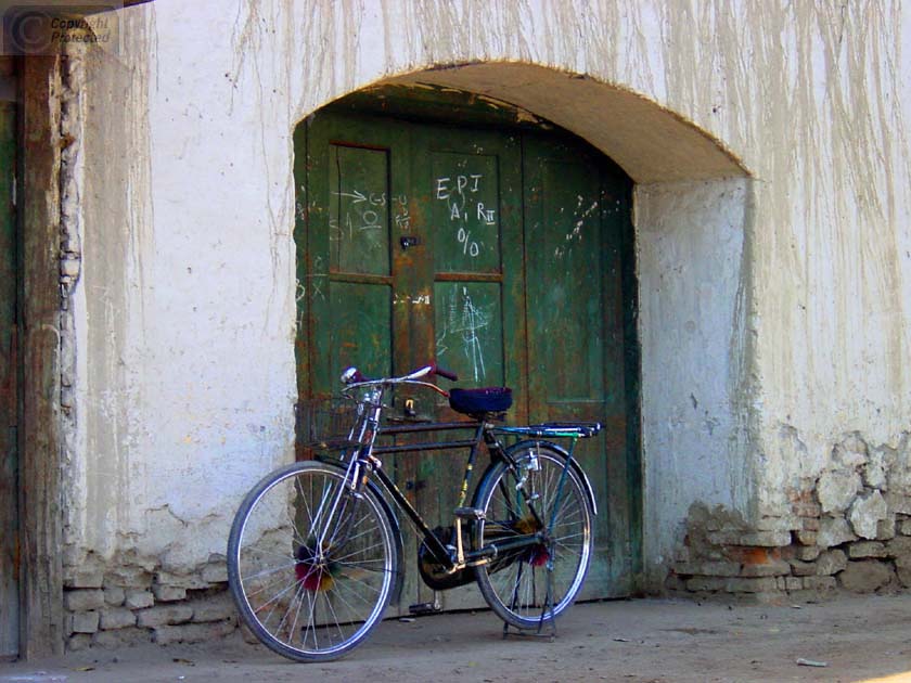 Bike in Door in Kabul